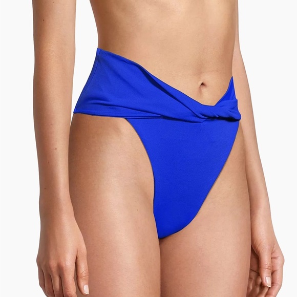 Agua Bendita Lily High-Rise Bikini Bottoms in Blue 110$ - Picture 6 of 10
